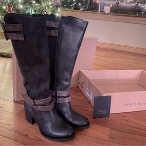 Black/gray Clive boots Freebird by Steven